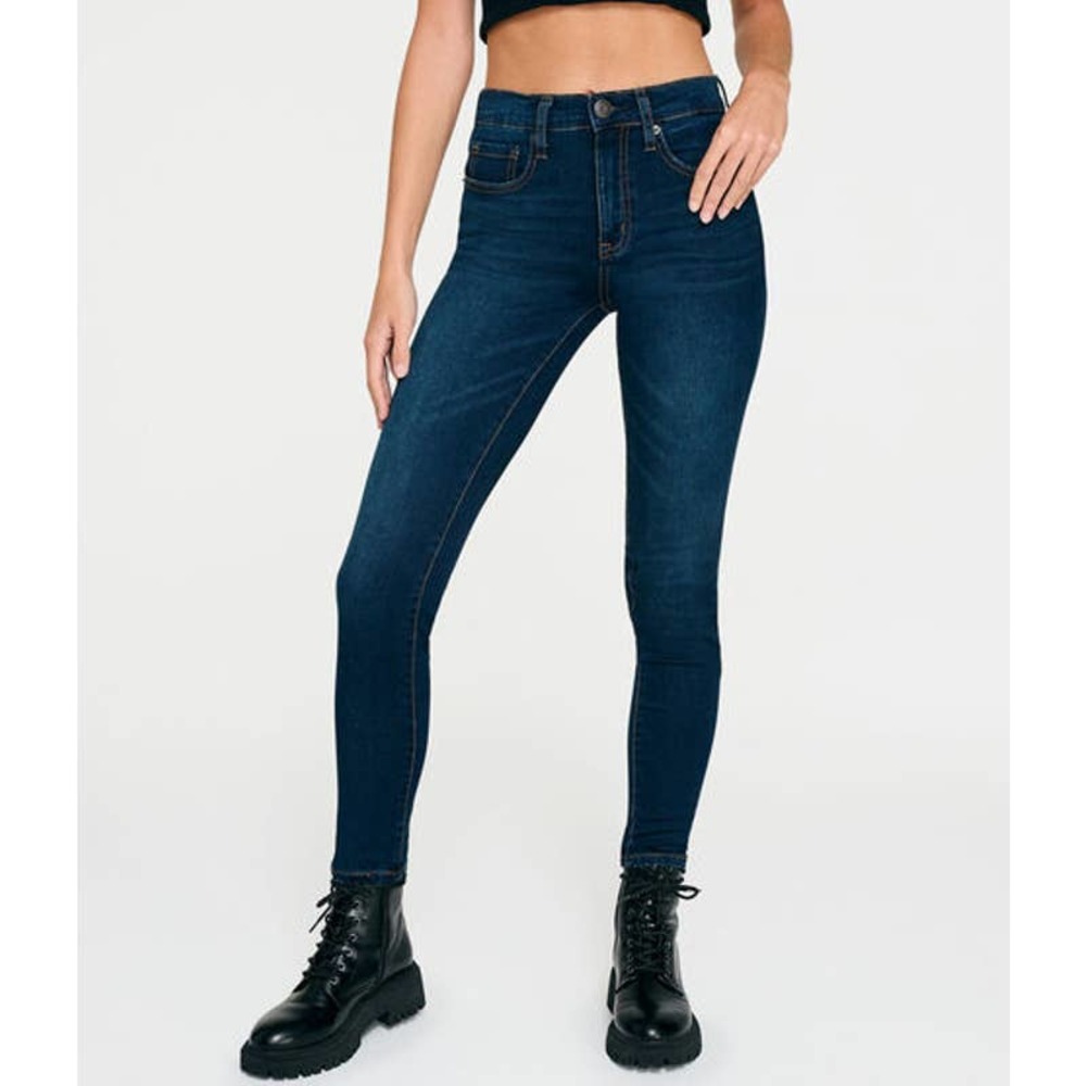 Aero Dark Wash Stretchy High Rise Skinny Jeans Size 8